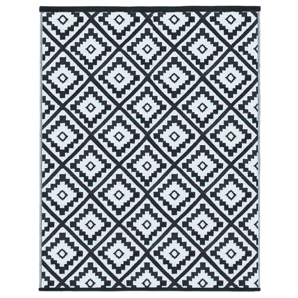 Tapis d'extérieur BAHAMAS noir 270 x 470 cm