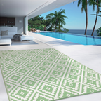 Tapis d'extérieur BAHAMAS vert sauge 270 x 370 cm