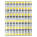 Tapis d'extérieur SARI triangles gris et jaune 270 x 370 cm