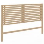 Tête de lit sur pied à lattes AVA 160 cm aspect bois clair