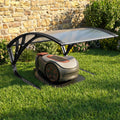 Abri de protection anti-UV en polycarbonate pour robot tondeuse gris anthracite