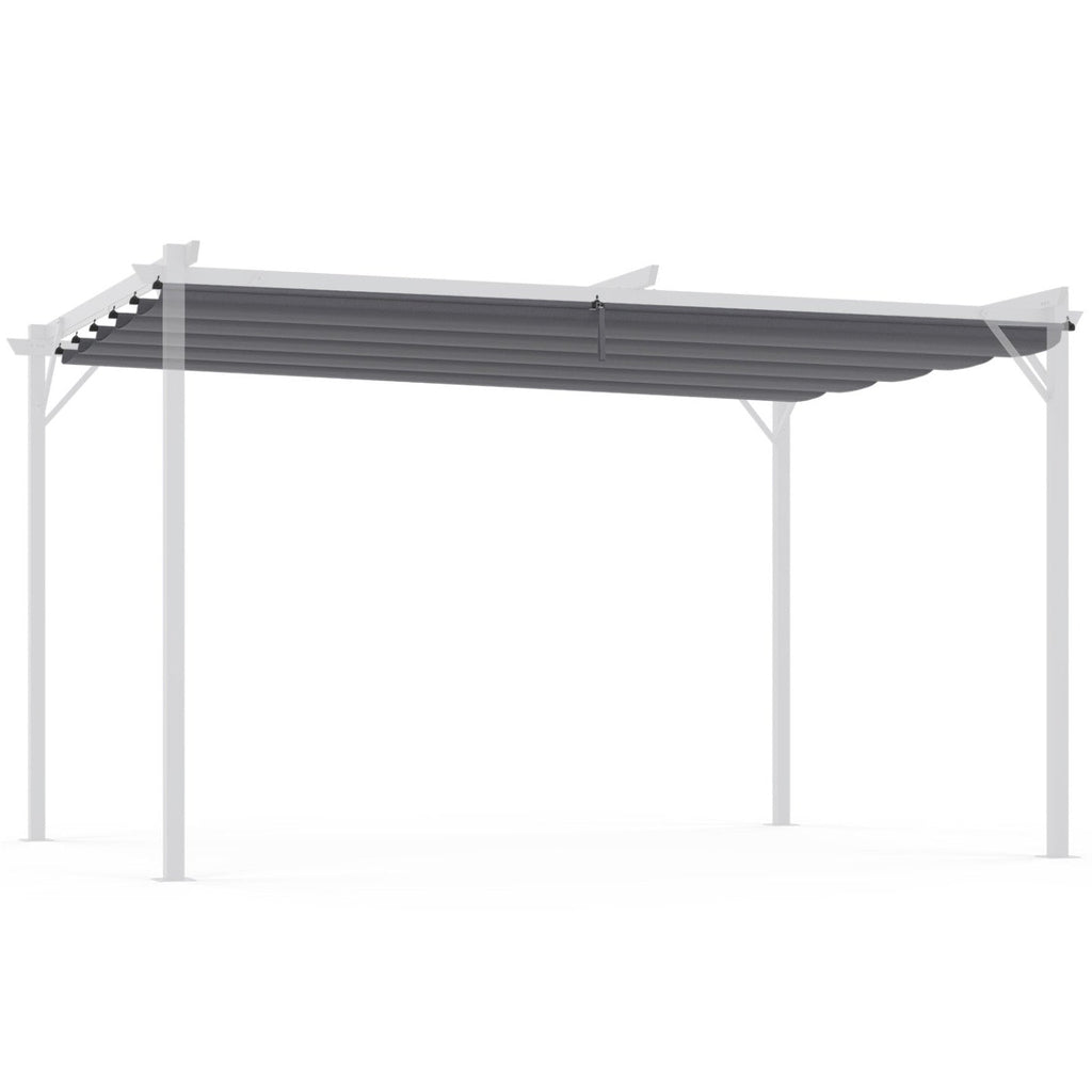 Toiture rétractable de rechange gris anthracite pour pergola 3x4 m