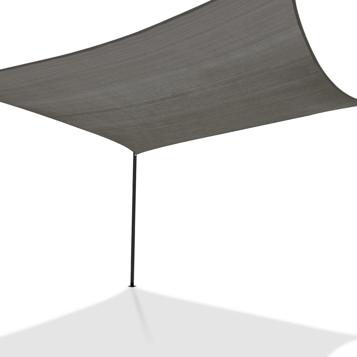 Voile d'ombrage rectangulaire 4x6 m gris