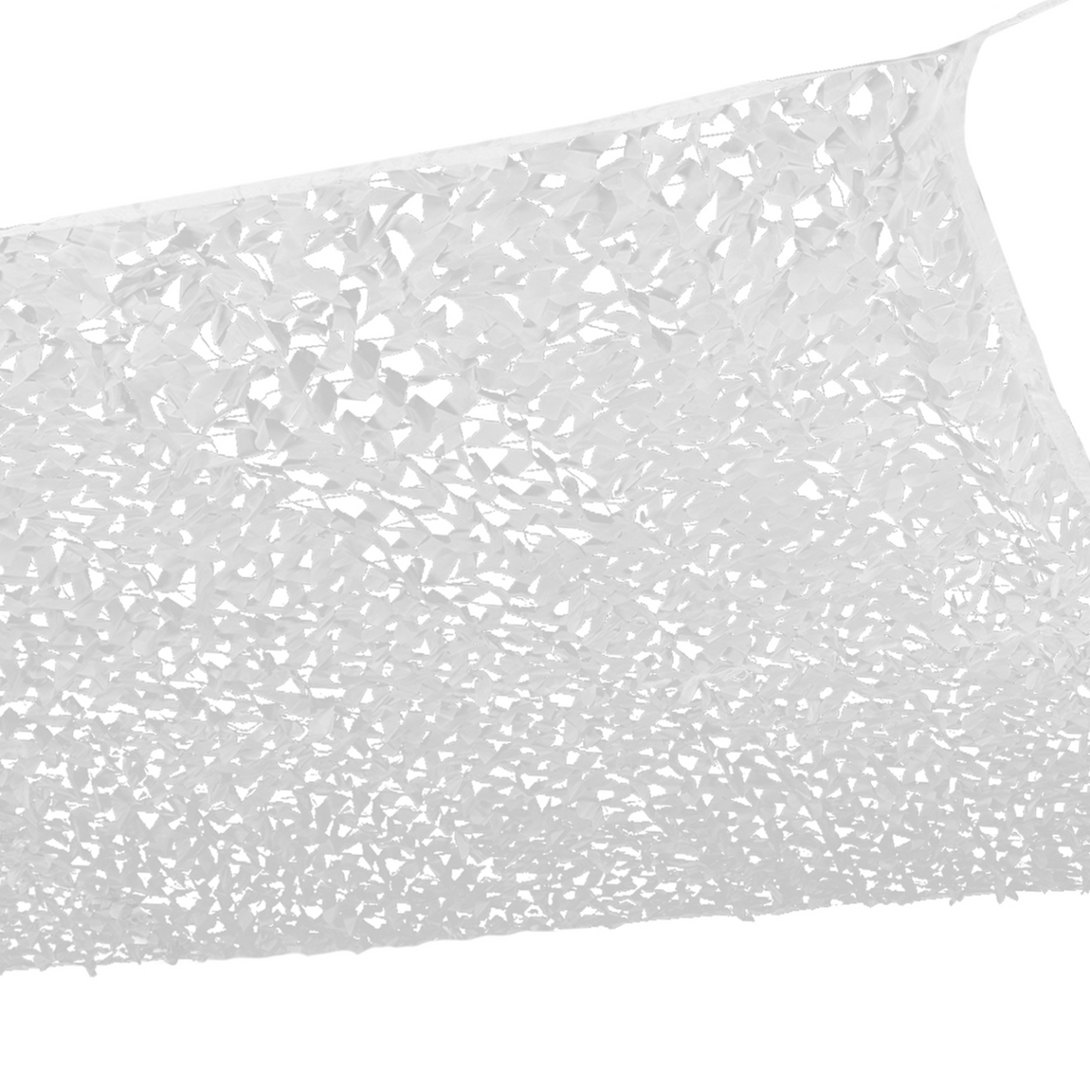 Voile d'ombrage rectangulaire design, type ombrière de camouflage 3x4 m, blanc