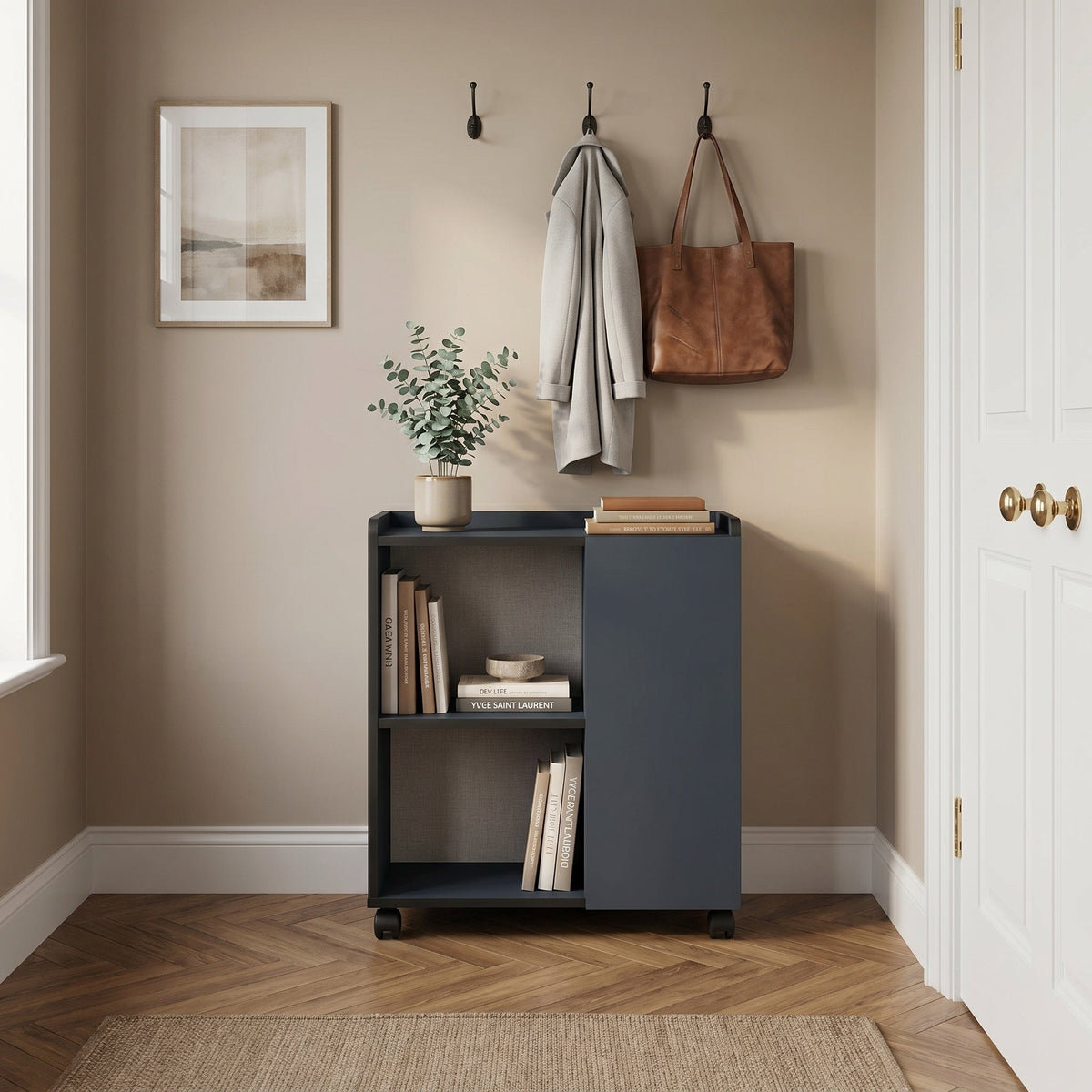 Bahut Zeo avec Pieds - Design Moderne - 4 Compartiments